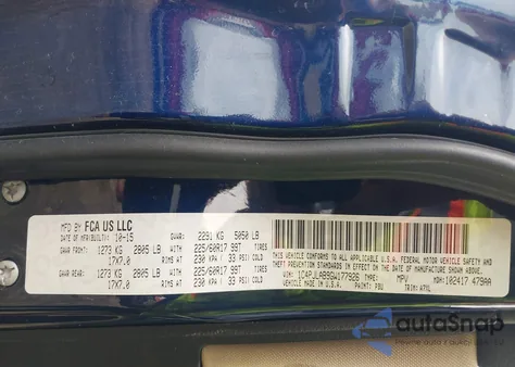 2016 Jeep Cherokee Sport из США, поврежденный, VIN 1C4PJLAB9GW177926